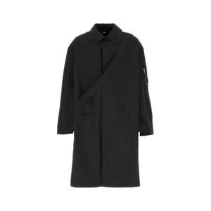 Random Identities Men Black Polyester Coat